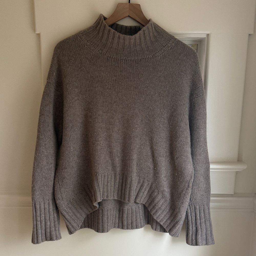 Plush Cashmere Women’s small sweater front cropped
